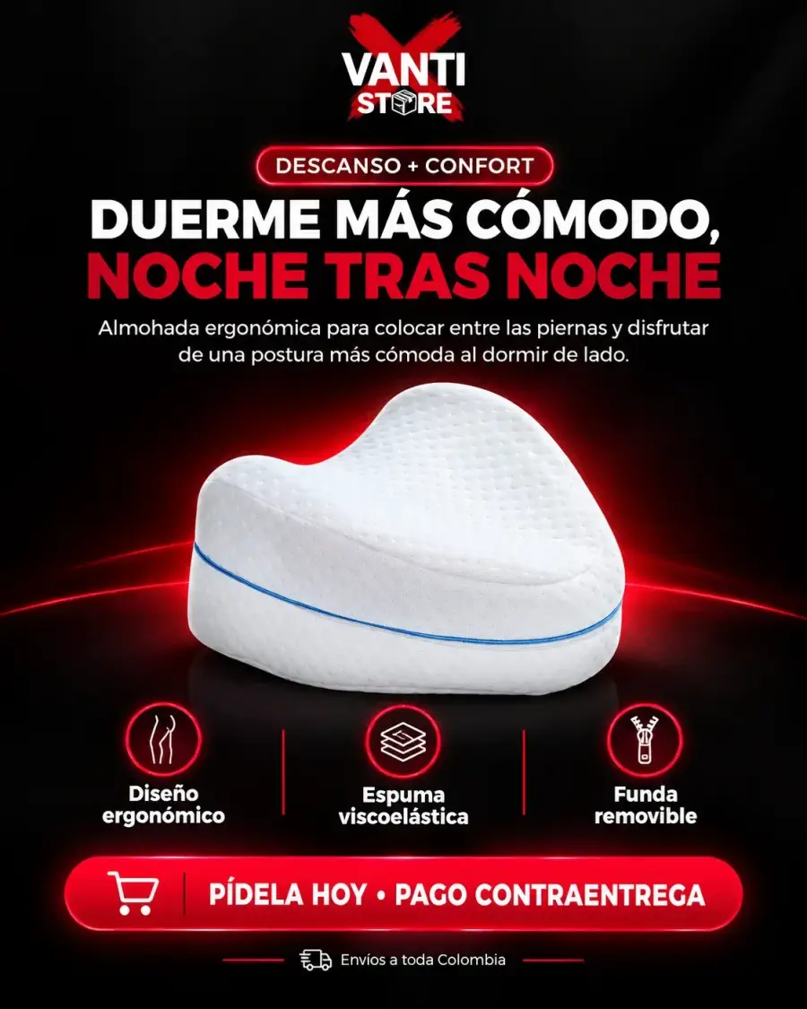 Almohada Ergonómica 3D para Rodillas y Espalda
